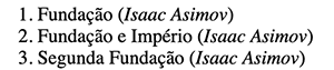Lista de livros