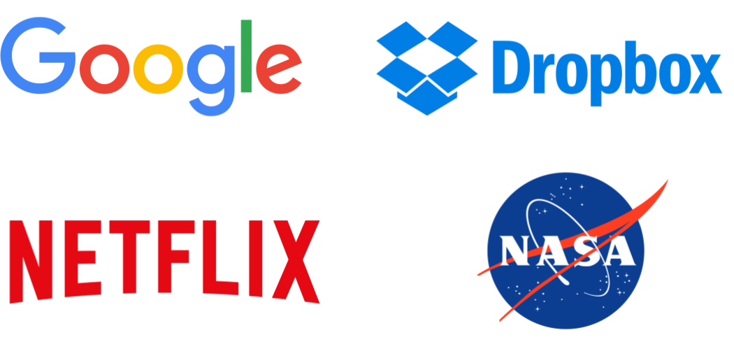 Logo de algumas empresas que utilizam a linguagem Python
