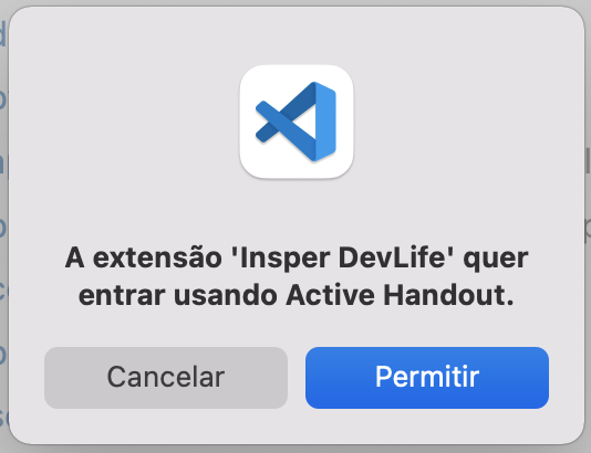 Fazendo o login no VSCode